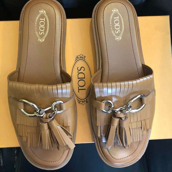 ❌SOLD❌Tod’s Leather sandals EU 39,5 US 8 with box - Picture 5 of 10